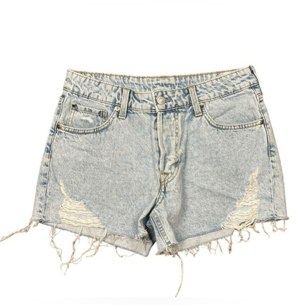 &Denim‎ Distressed 90's Boyfriend, Low Waist Shorts Size 2 Women's